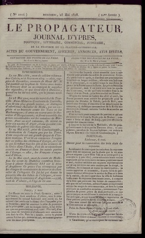 Le Propagateur (1818-1871) 1828-05-28