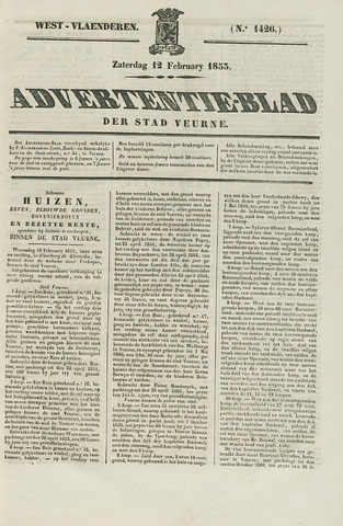 Het Advertentieblad (1825-1914) 1853-02-12