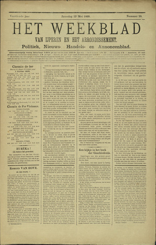 Het weekblad van Ijperen (1886 - 1906) 1899-05-13