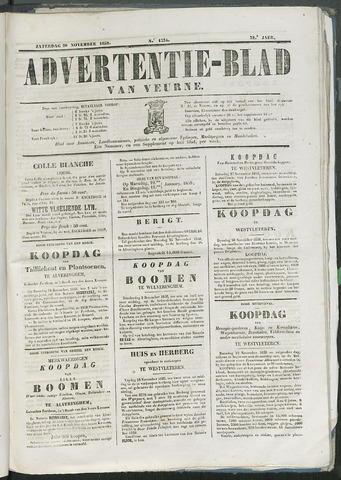 Het Advertentieblad (1825-1914) 1858-11-20