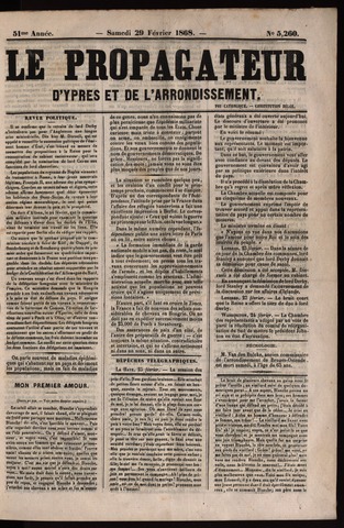 Le Propagateur (1818-1871) 1868-02-29