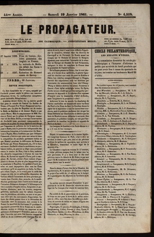 Le Propagateur (1818-1871) 1861-01-19