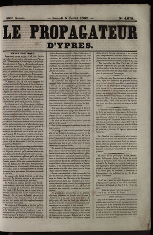 Le Propagateur (1818-1871) 1862-07-05