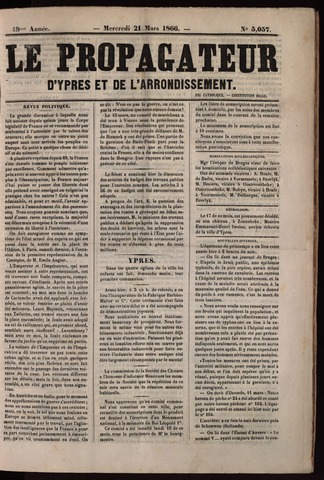 Le Propagateur (1818-1871) 1866-03-21