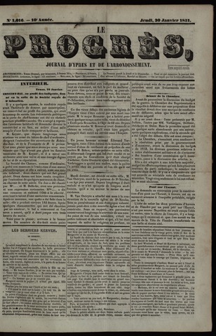 Le Progrès (1841-1914) 1851-01-30
