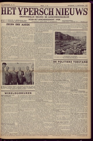 Het Ypersch nieuws (1929-1971) 1951-09-15