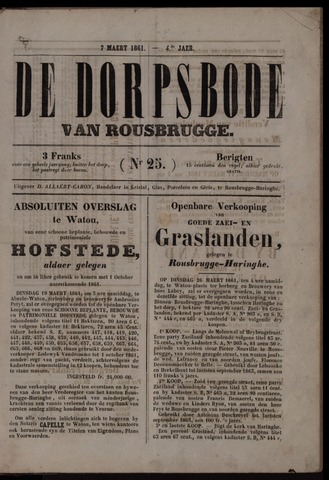 De Dorpsbode van Rousbrugge (1856-1857 en 1860-1862) 1861-03-07