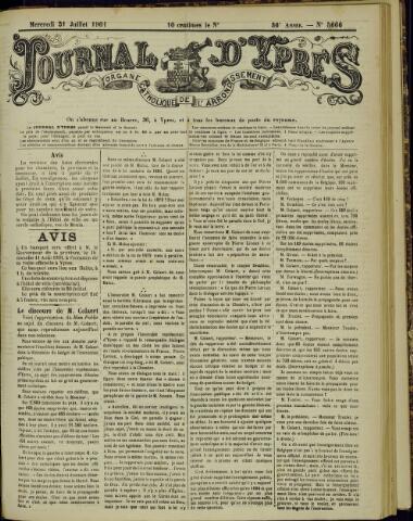 Journal d’Ypres (1874-1913) 1901-07-31