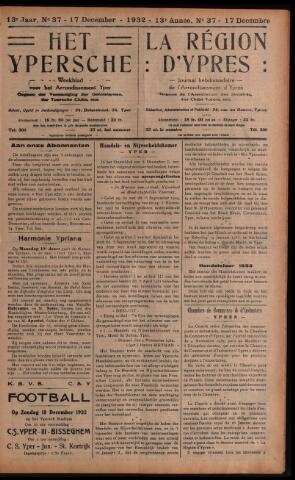 Het Ypersch nieuws (1929-1971) 1932-12-17