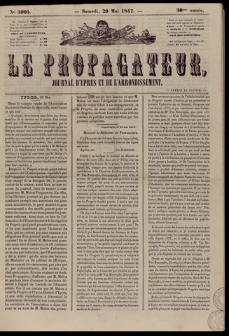 Le Propagateur (1818-1871) 1847-05-29