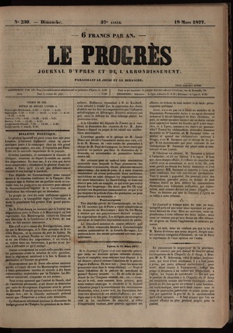 Le Progrès (1841-1914) 1877-03-18