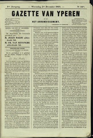 Gazette van Yperen (1857-1862) 1857-12-05