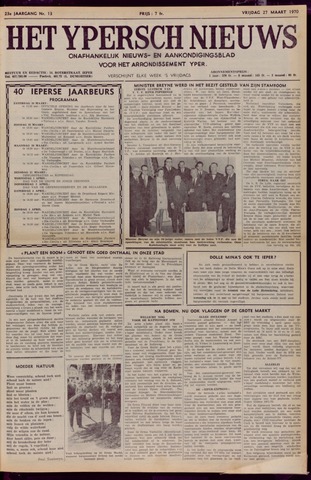 Het Ypersch nieuws (1929-1971) 1970-03-27