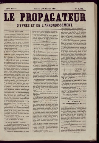 Le Propagateur (1818-1871) 1867-07-20