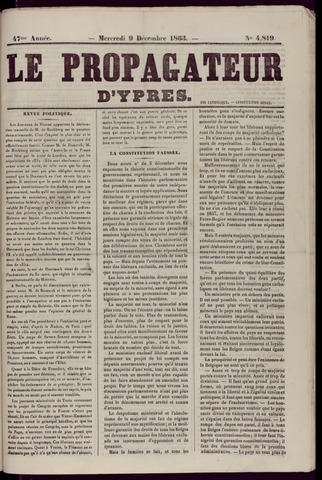 Le Propagateur (1818-1871) 1863-12-09