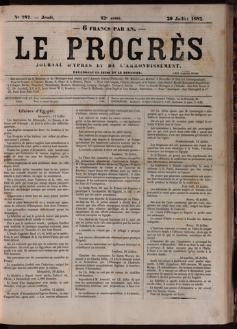 Le Progrès (1841-1914) 1882-07-20