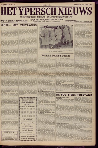 Het Ypersch nieuws (1929-1971) 1951-04-21