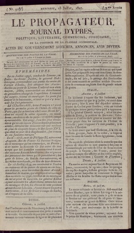 Le Propagateur (1818-1871) 1827-07-25