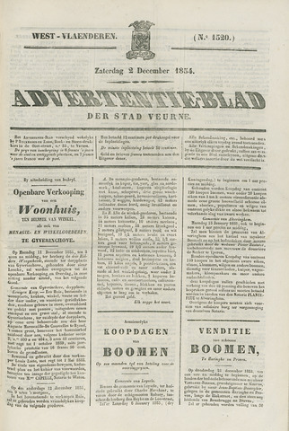 Het Advertentieblad (1825-1914) 1854-12-02