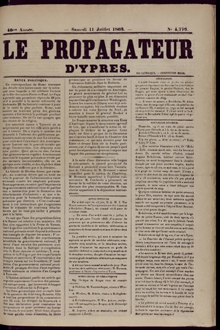 Le Propagateur (1818-1871) 1863-07-11
