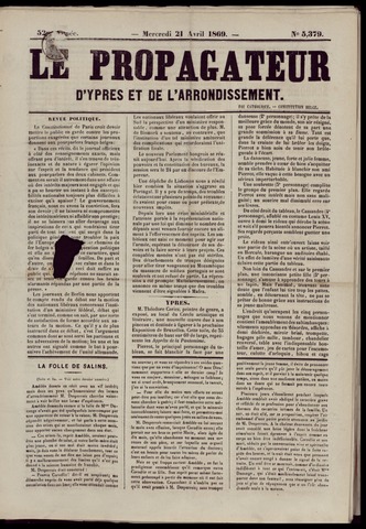 Le Propagateur (1818-1871) 1869-04-21