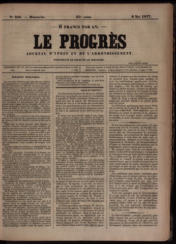Le Progrès (1841-1914) 1877-05-06
