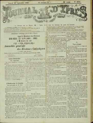 Journal d’Ypres (1874-1913) 1903-09-26