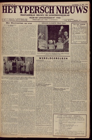 Het Ypersch nieuws (1929-1971) 1954-05-22