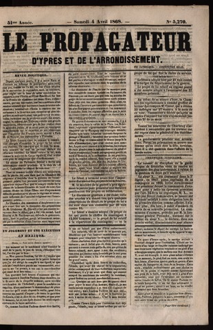 Le Propagateur (1818-1871) 1868-04-04