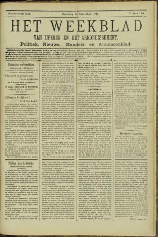 Het weekblad van Ijperen (1886-1906) 1905-11-18