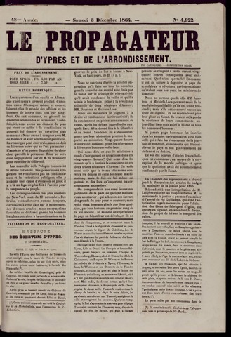 Le Propagateur (1818-1871) 1864-12-03