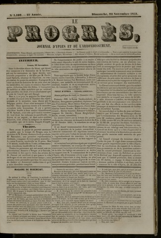 Le Progrès (1841-1914) 1851-11-23