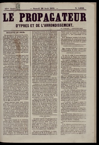 Le Propagateur (1818-1871) 1871-08-26