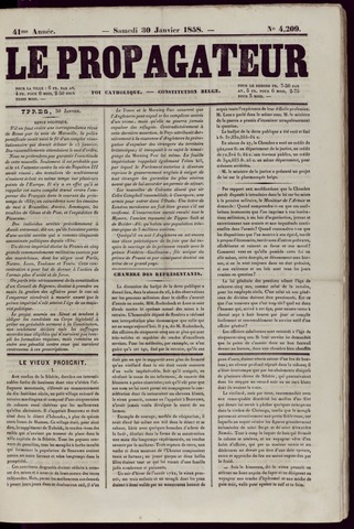 Le Propagateur (1818-1871) 1858-01-30