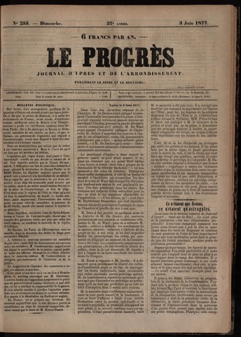 Le Progrès (1841-1914) 1877-06-03