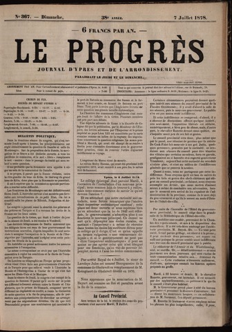 Le Progrès (1841-1914) 1878-07-07