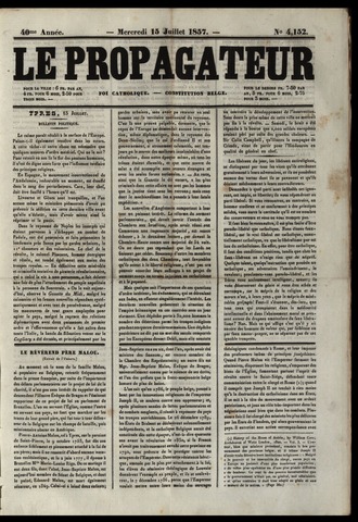 Le Propagateur (1818-1871) 1857-07-15