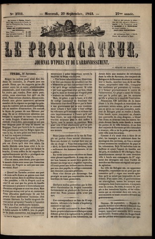 Le Propagateur (1818-1871) 1843-09-27