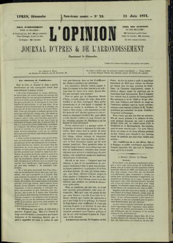 L’Opinion (1863 - 1873) 1871-06-11