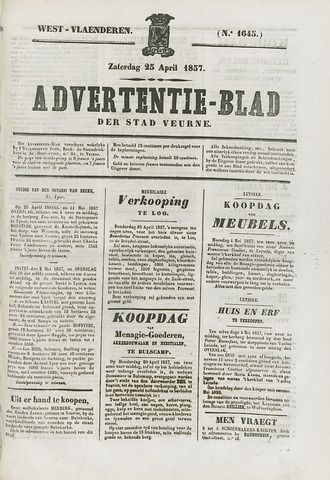 Het Advertentieblad (1825-1914) 1857-04-25