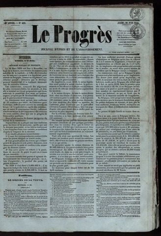 Le Progrès (1841-1914) 1845-06-26