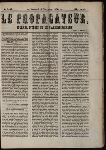 Le Propagateur (1818-1871) 1850-11-06