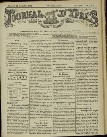 Journal d’Ypres (1874 - 1913) 1901-09-25