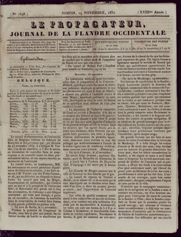 Le Propagateur (1818-1871) 1834-11-29
