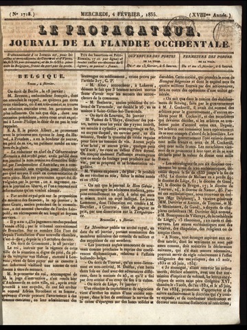 Le Propagateur (1818-1871) 1835-02-04