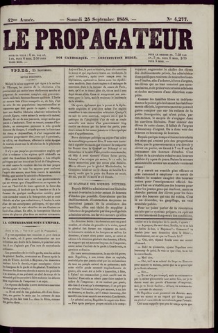 Le Propagateur (1818-1871) 1858-09-25