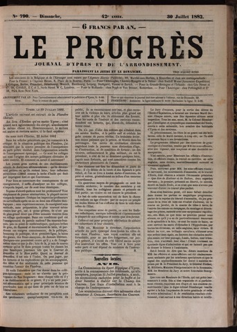 Le Progrès (1841-1914) 1882-07-30