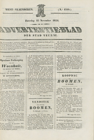 Het Advertentieblad (1825-1914) 1854-11-25