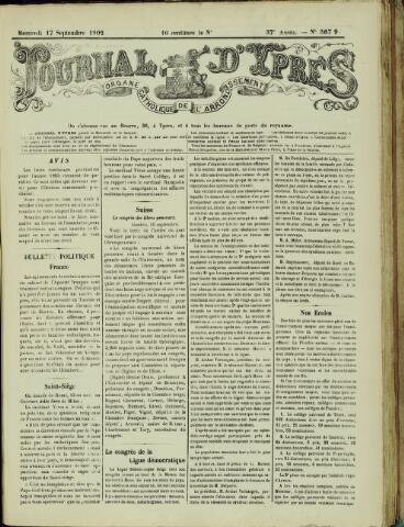 Journal d’Ypres (1874 - 1913) 1902-09-17