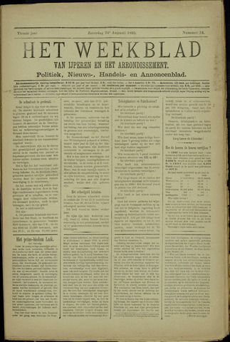 Het weekblad van Ijperen (1886 - 1906) 1895-08-24
